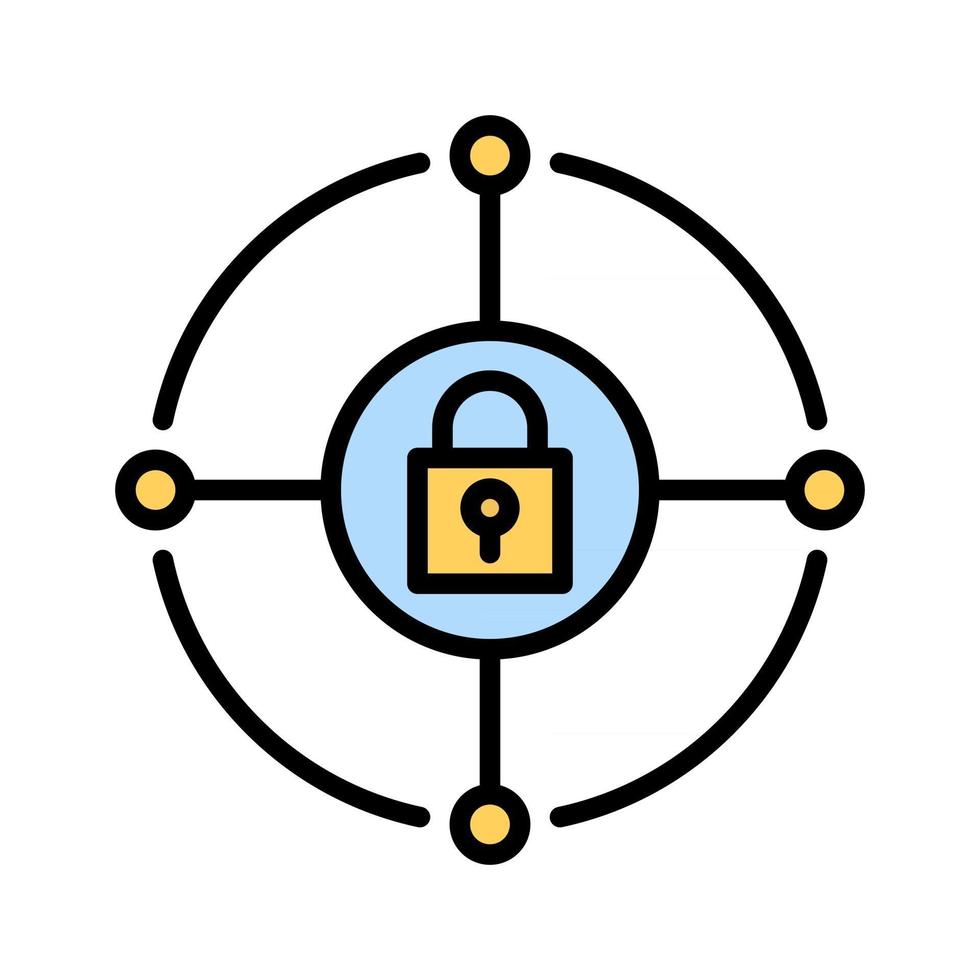 Security Network Icon vector