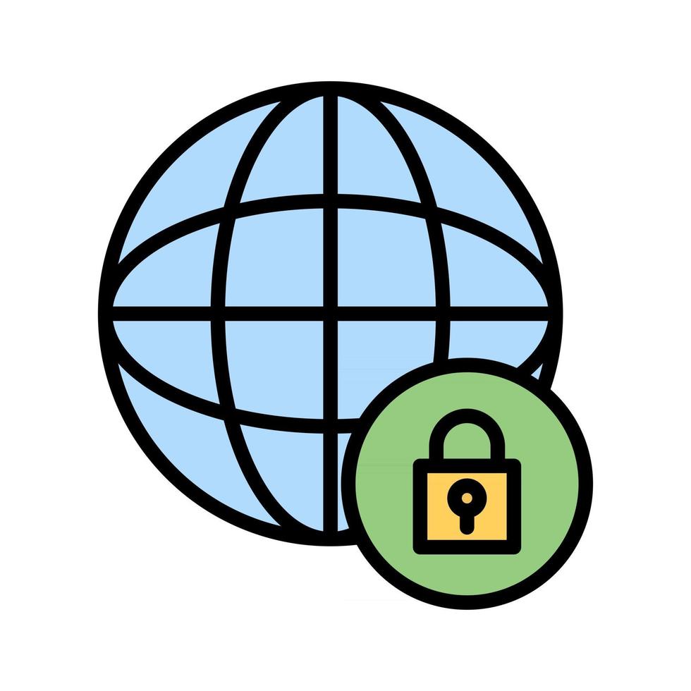 Internet Security Icon vector