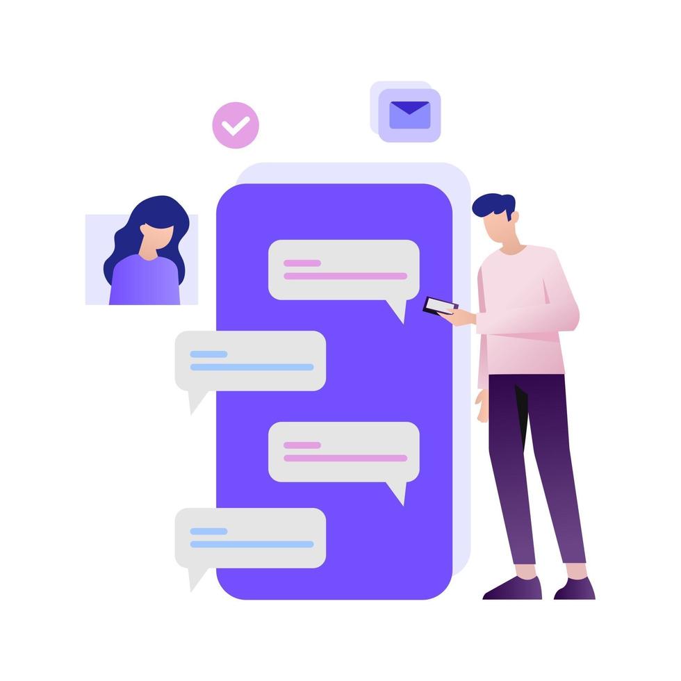 Send and Receive Message 2641417 Vector Art at Vecteezy