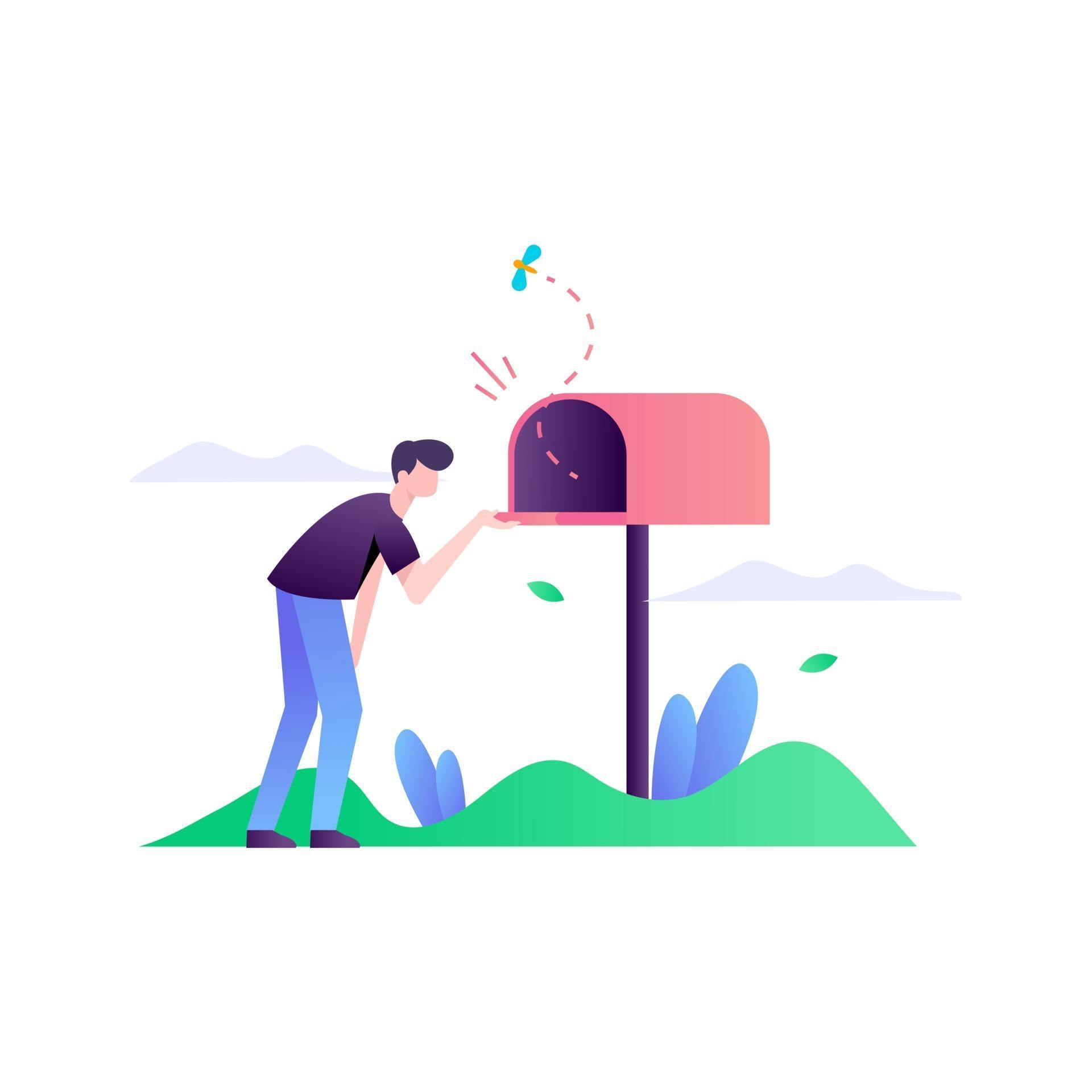 No Message in My Mailbox 2641420 Vector Art at Vecteezy