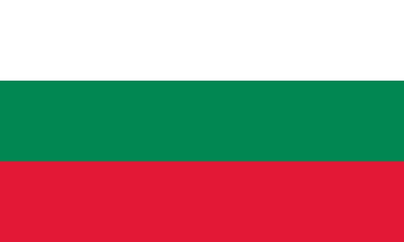 Bulgaria officially flag vector