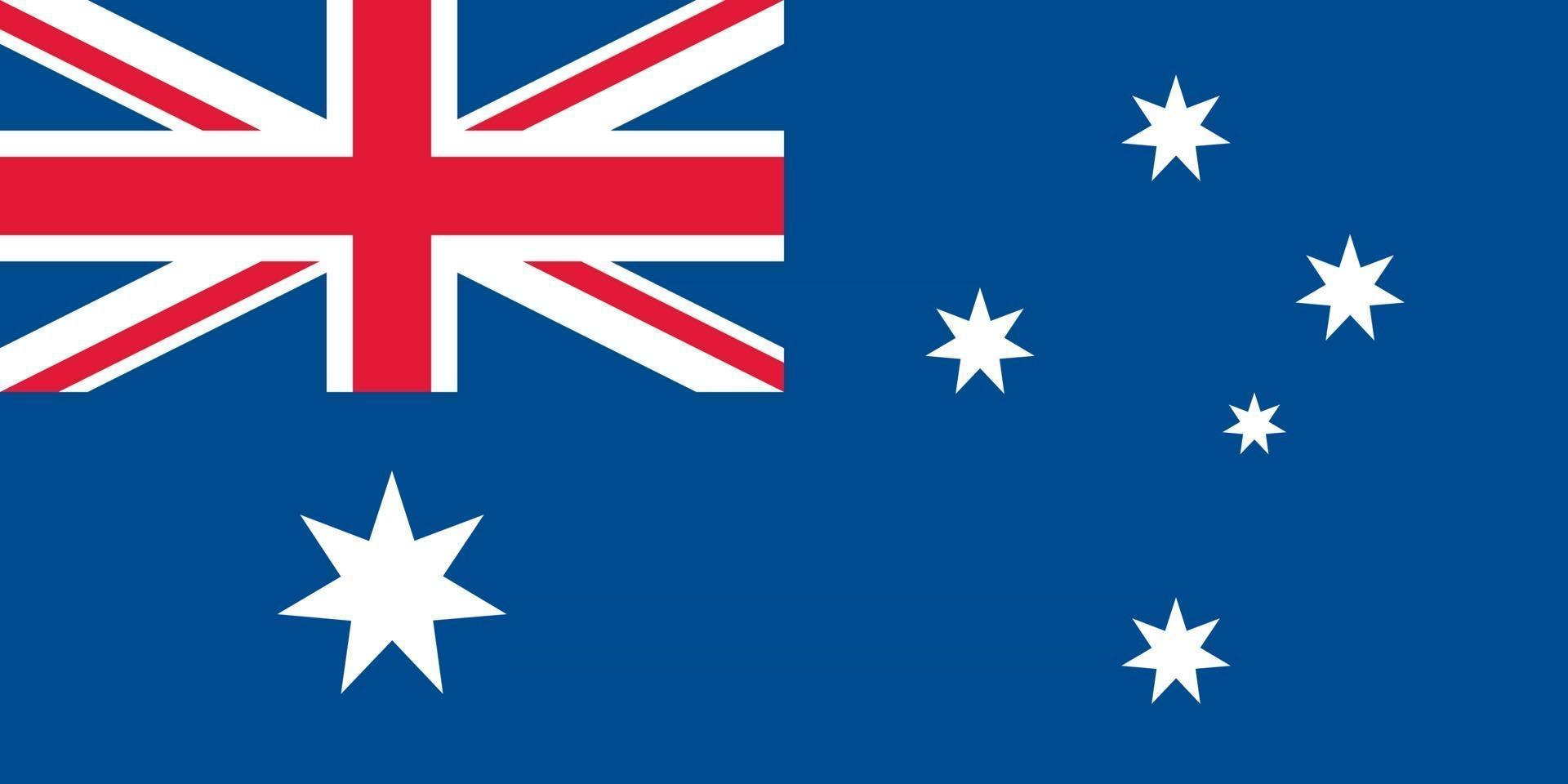 australia oficialmente bandera vector