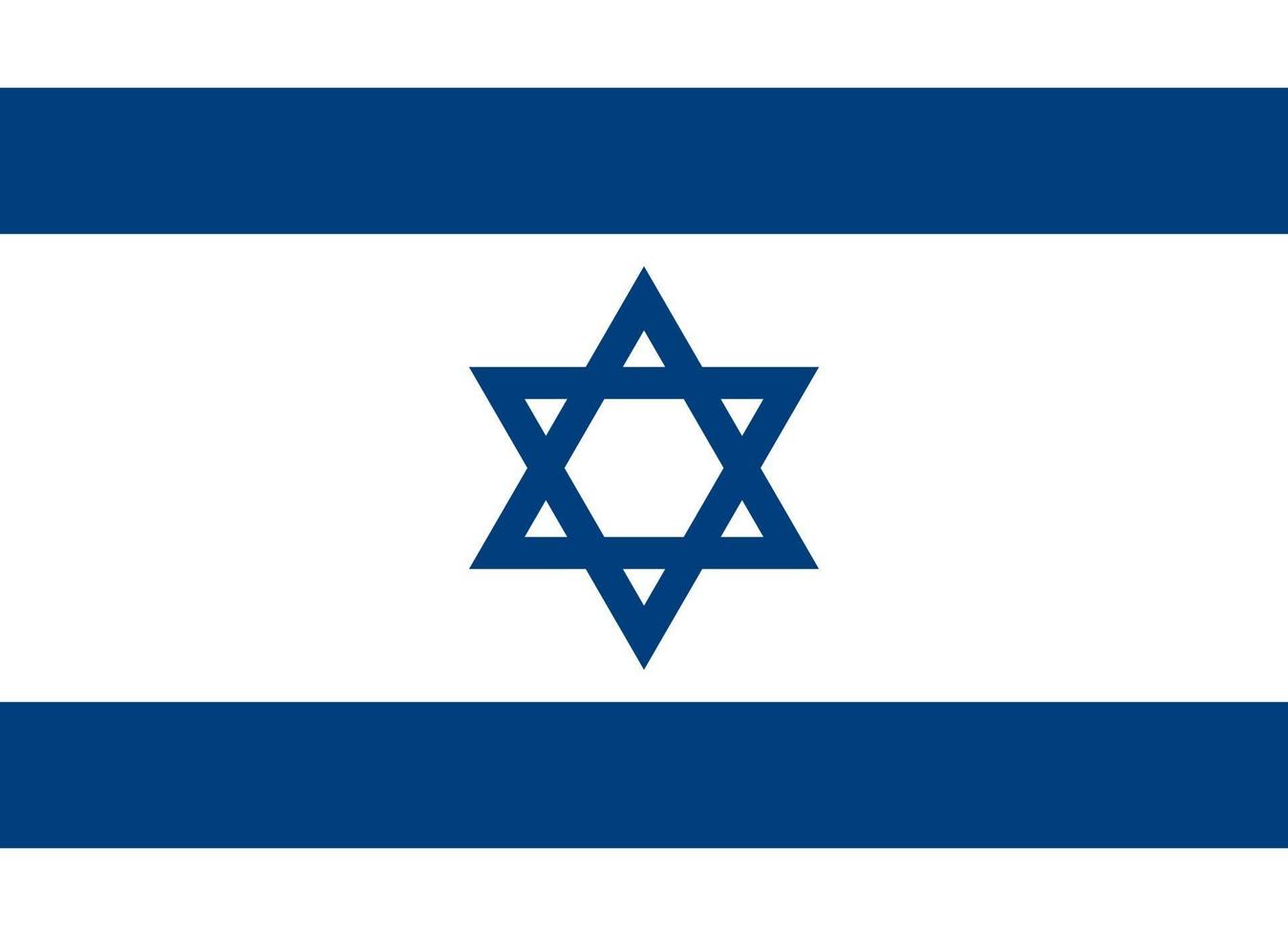 israel oficialmente bandera vector