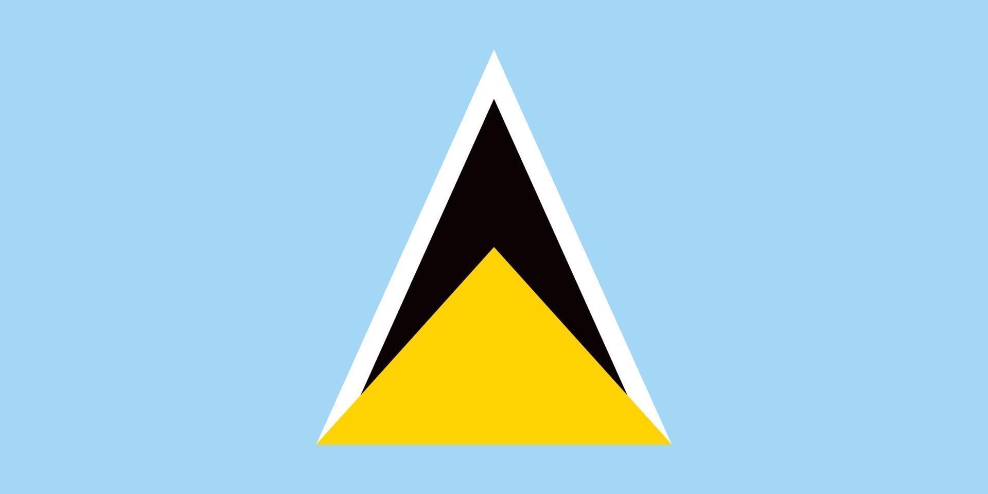 Saint Lucia officially flag vector