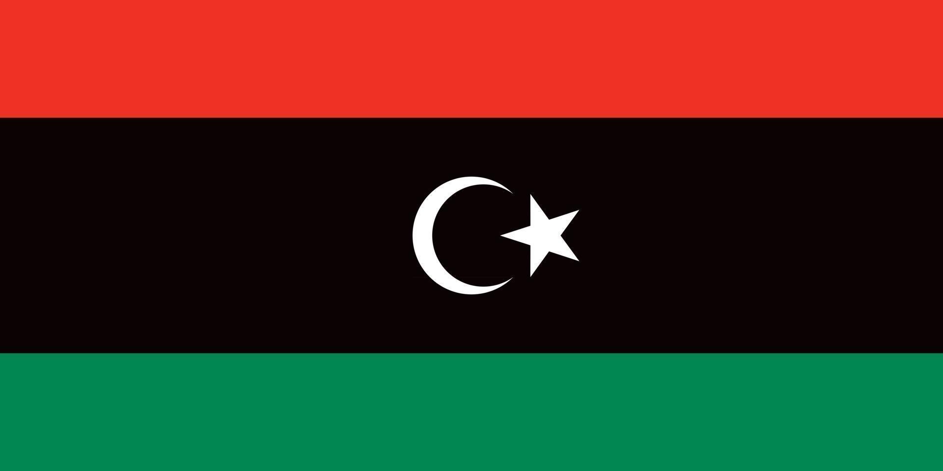 Libya officially flag vector