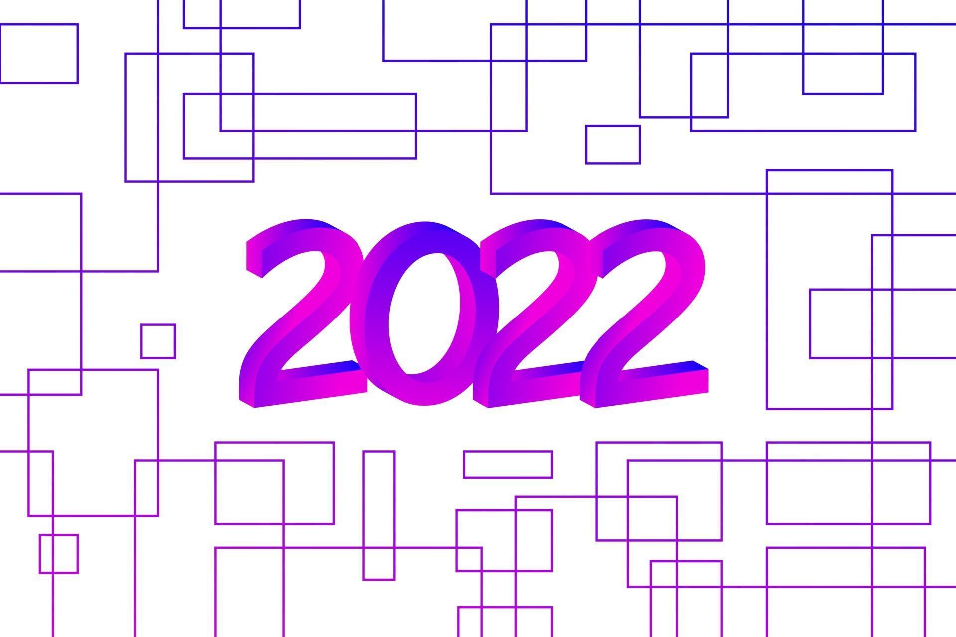 2022 Happy new year design template. Logo Design for calendar, greeting