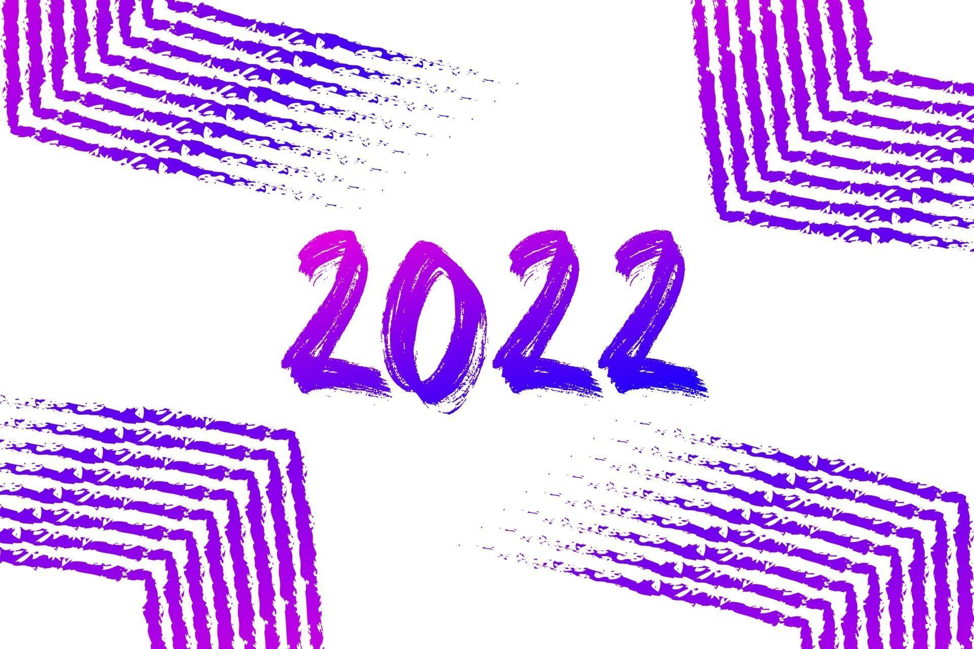2022 Happy new year design template. Logo Design for calendar, greeting