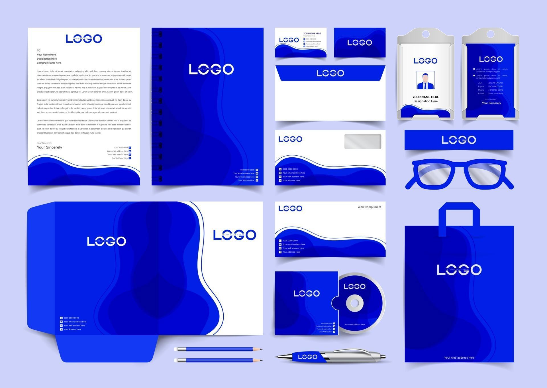Corporate Identity Set. Stationery Template Design Kit. Branding