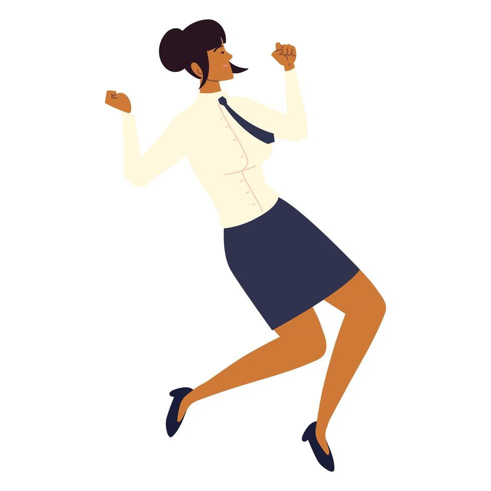 confident businesswoman isolated vector