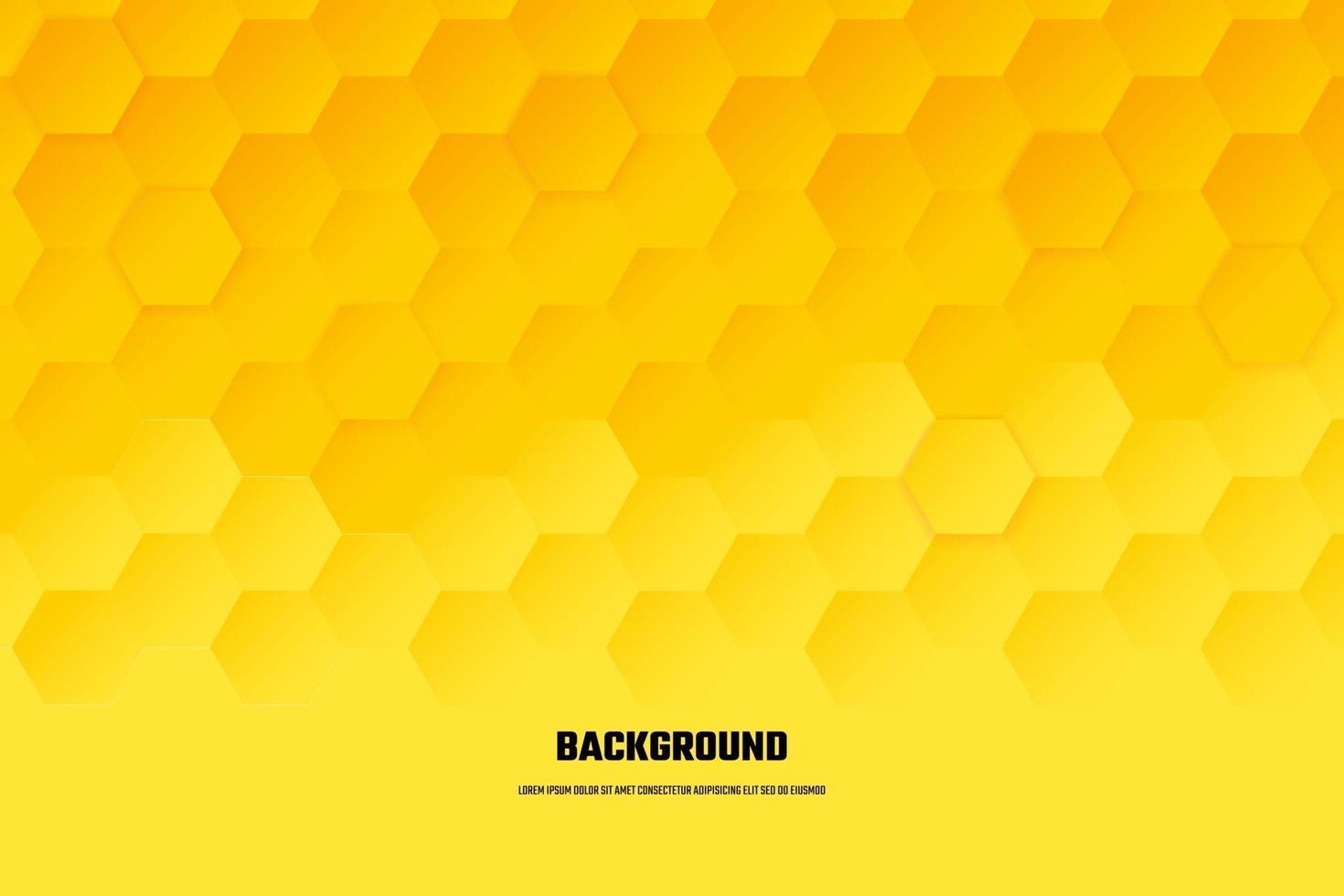abstract gold hexagon background vector design