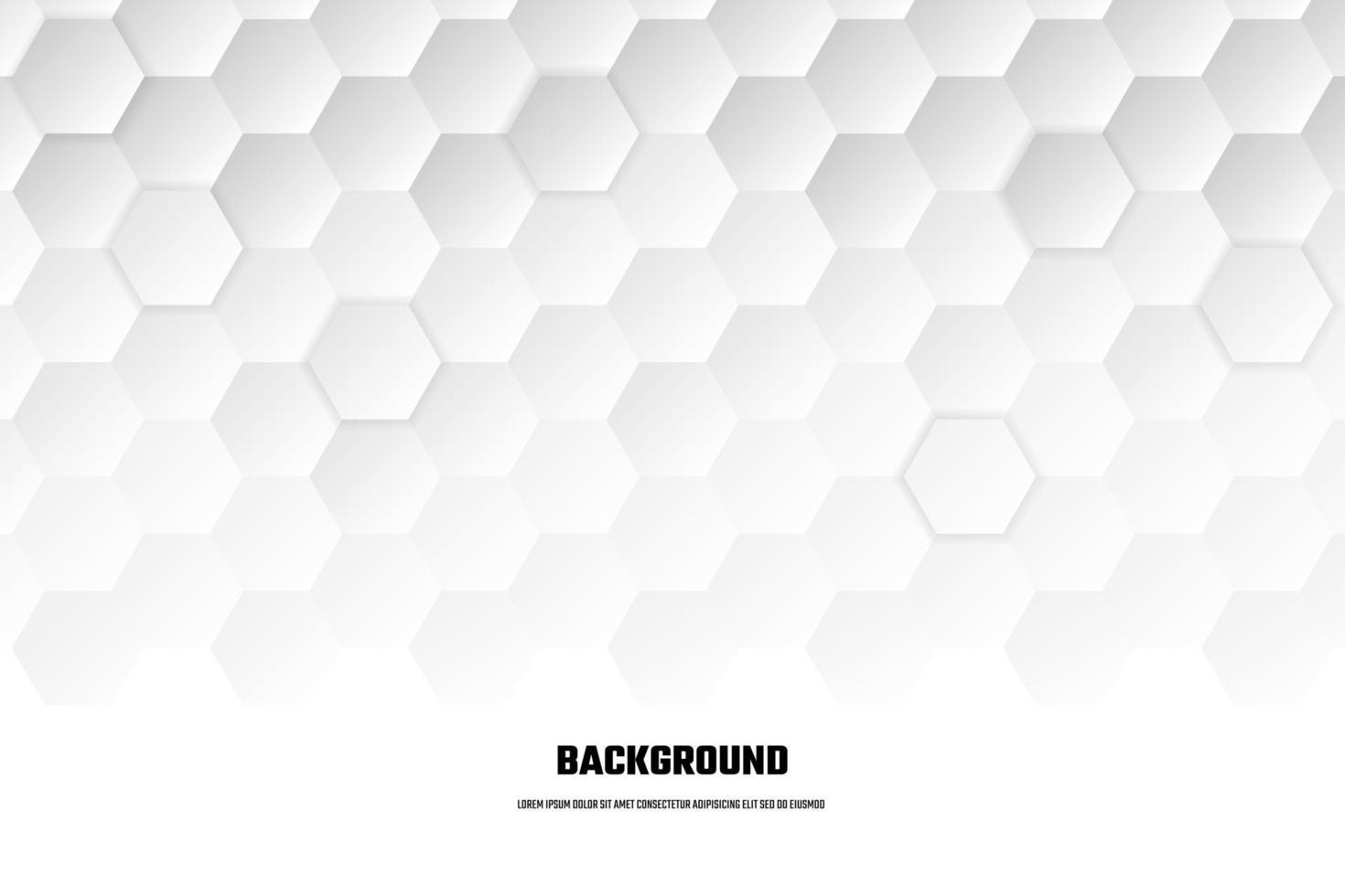 abstract grey hexagon background vector design