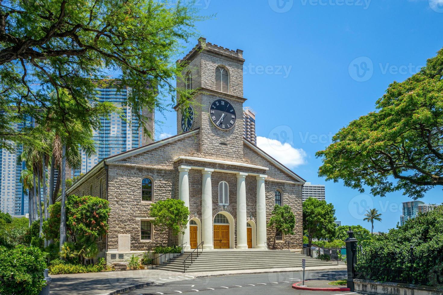 Kawaiahao Church at Honolulu, Oahu, Hawaii photo