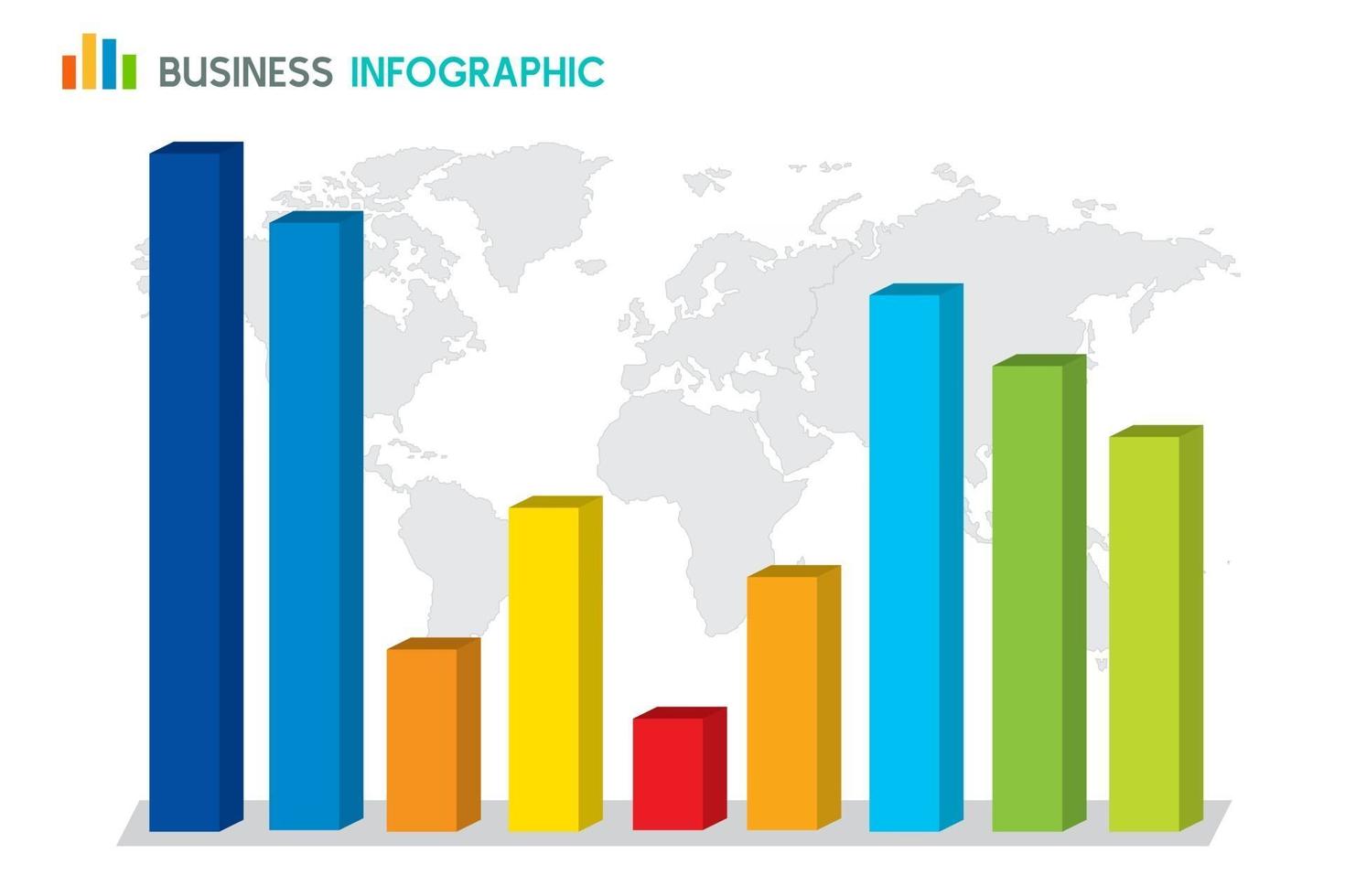 Bar graph vector