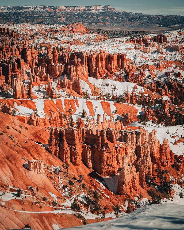 Bryce Canyon National Park in the winter time in Utah, USA photo