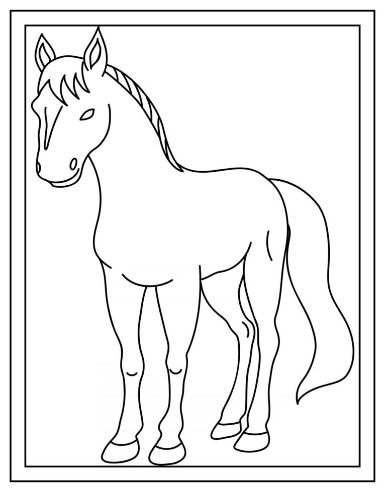 diseño de plantilla de caballo vector