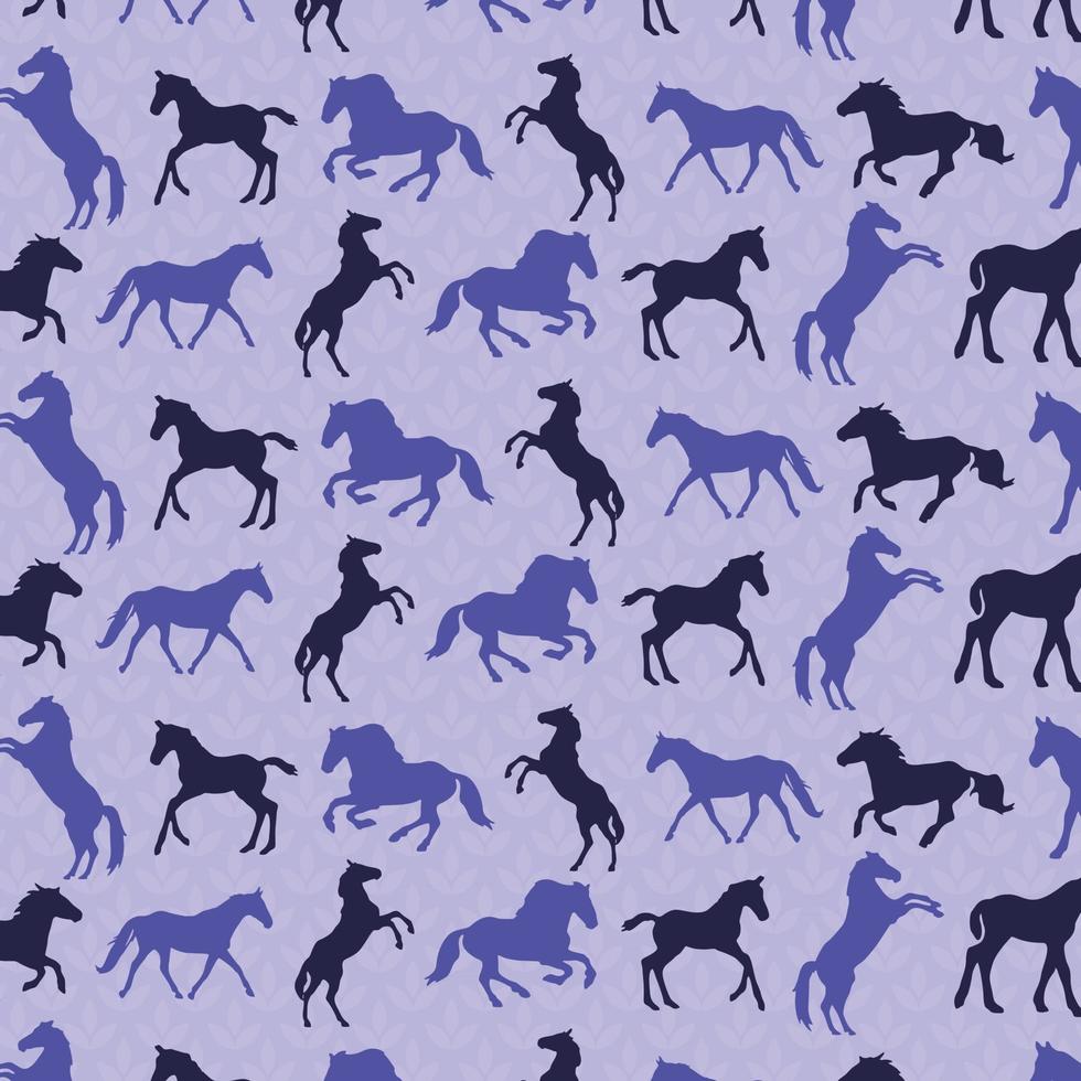 Horse seamless pattern vector image