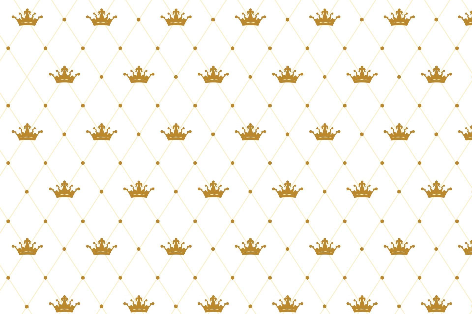 Crown seamless pattern on white Vector 2646092 Vector Art at Vecteezy