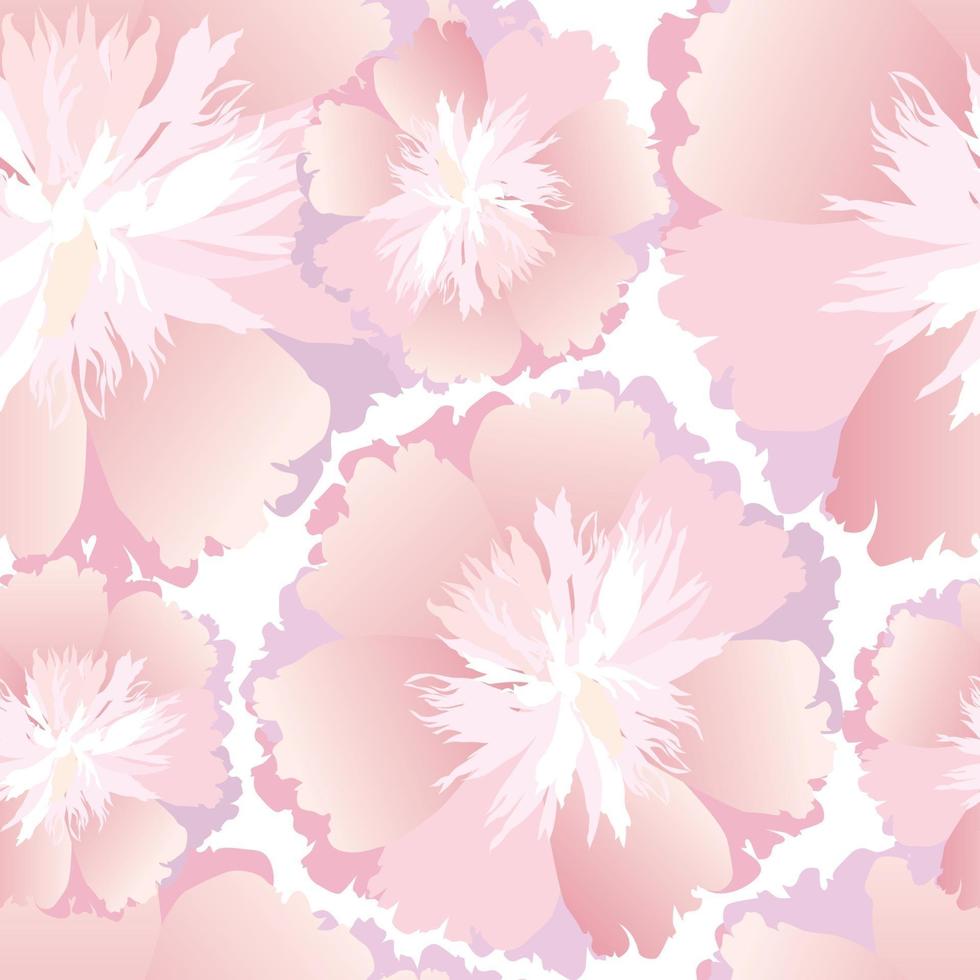 Floral seamless pattern. Flower chrysanthemum ornamental eastern texture. Wihte flower garden background. vector