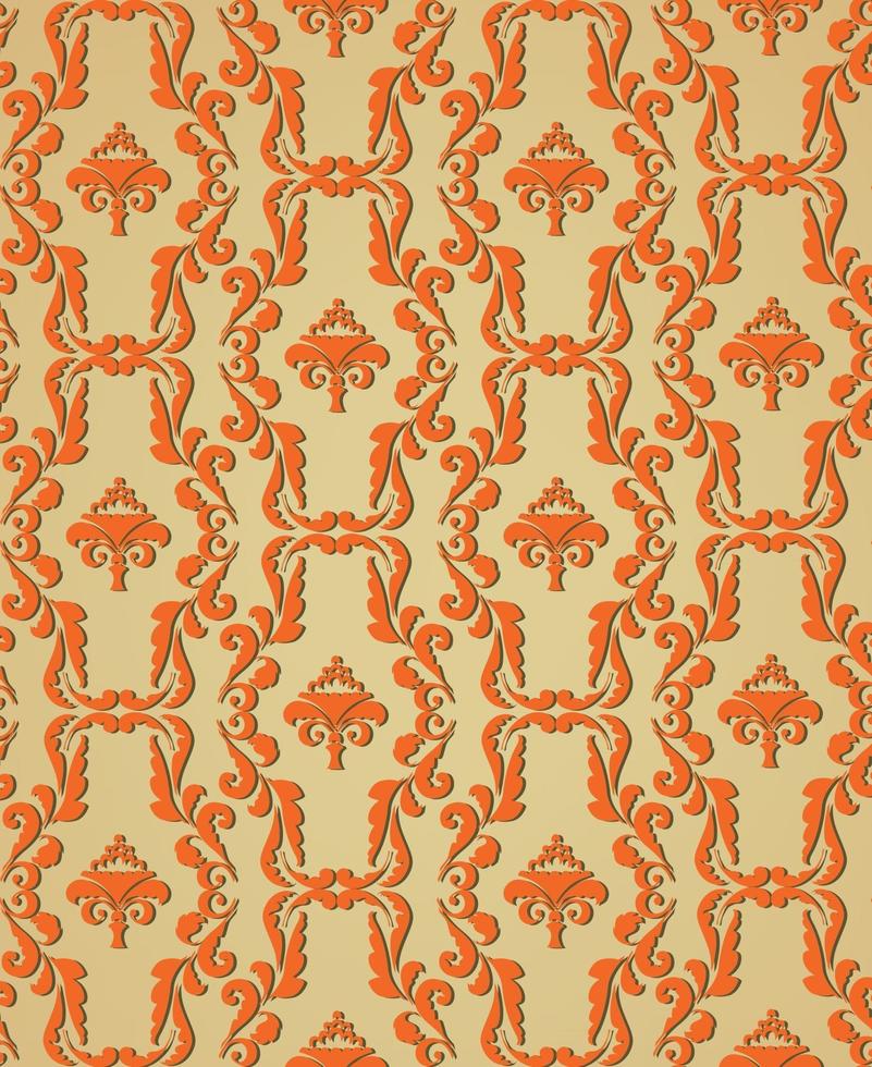 floral sin fisuras de fondo ornamental oriental artístico florecer textura retro. patrón geométrico abstracto. adorno de tela oriental asiática vector