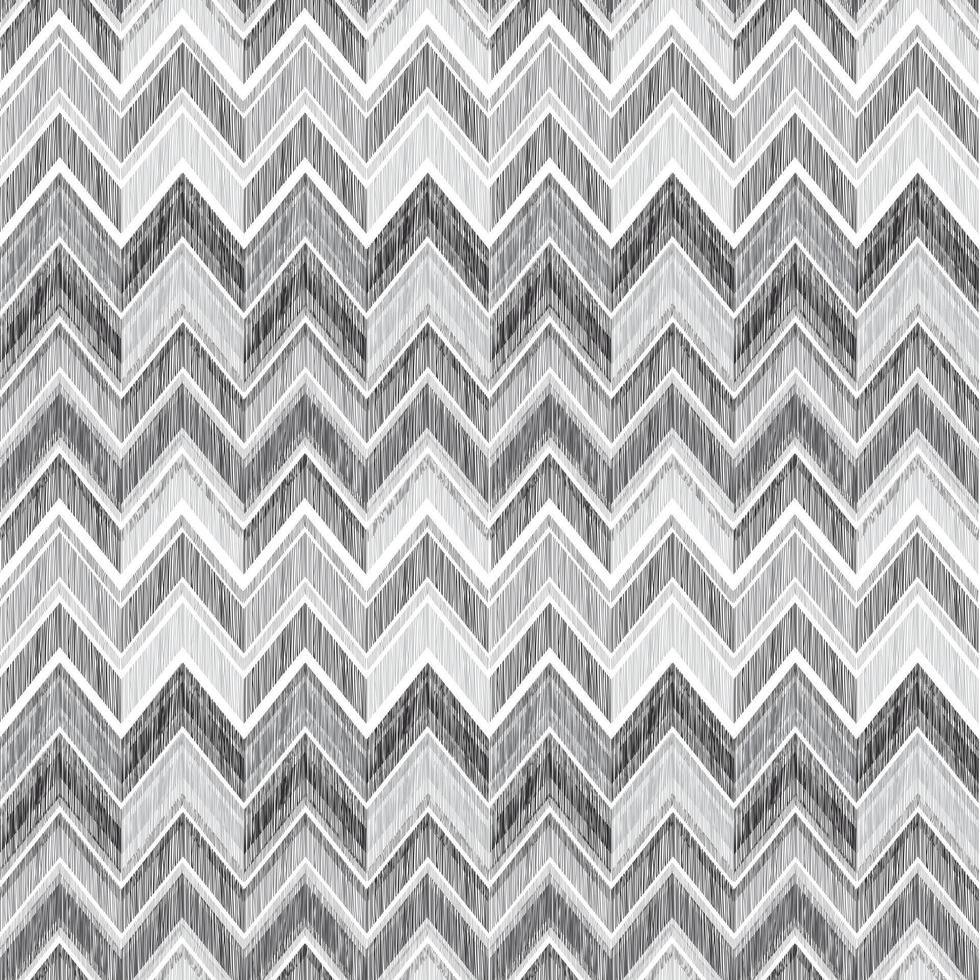 Abstract geometric seamless pattern. Fabric doodle zig zag line ornament. Zigzag pencil drawing background vector