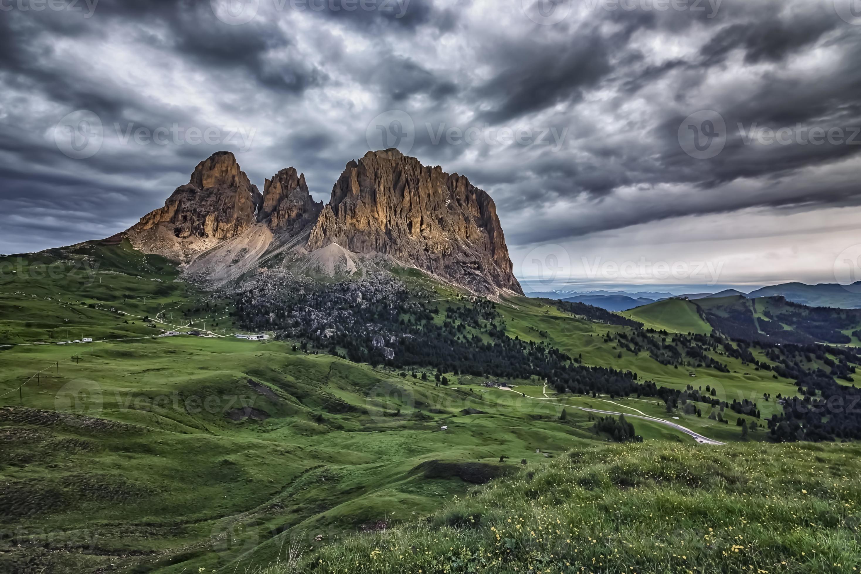 Dolomites landscape a UNESCO world heritage in South-Tyrol, Italy photo