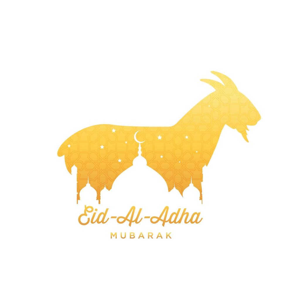 Eid Al Adha illustration vector graphic of good for islamic day, eid mubarak, eid fitr, greeting card, background. Eps 10