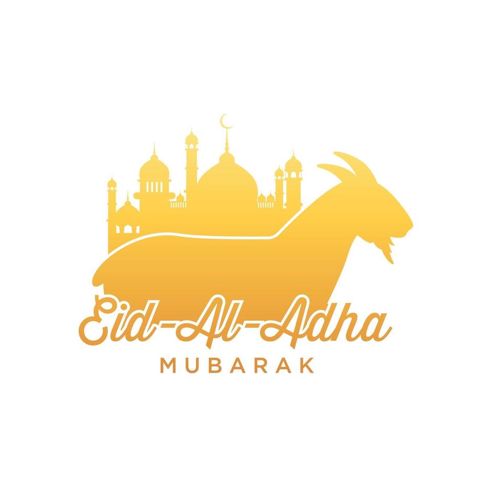 Eid Al Adha illustration vector graphic of good for islamic day, eid mubarak, eid fitr, greeting card, background. Eps 10