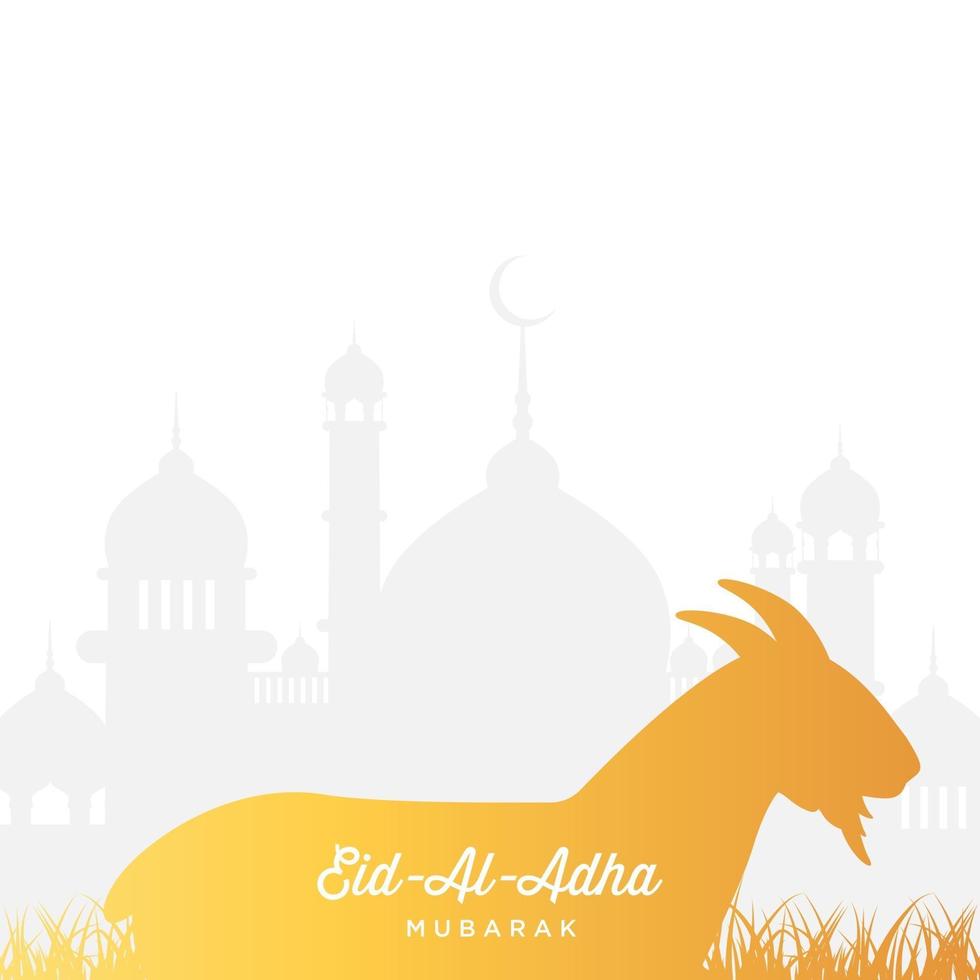 Eid Al Adha illustration vector graphic of good for islamic day, eid mubarak, eid fitr, greeting card, background. Eps 10