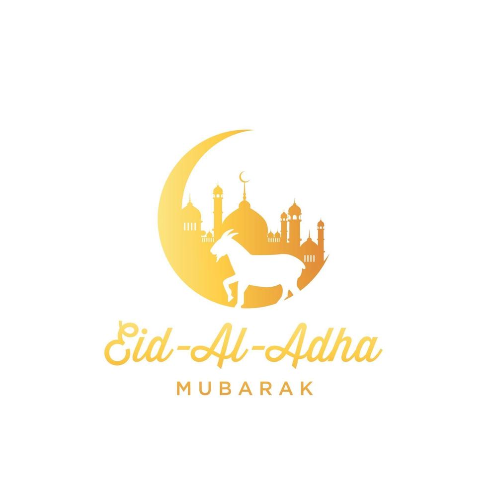 Eid Al Adha illustration vector graphic of good for islamic day, eid mubarak, eid fitr, greeting card, background. Eps 10