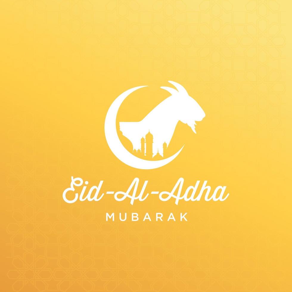 Eid Al Adha illustration vector graphic of good for islamic day, eid mubarak, eid fitr, greeting card, background. Eps 10