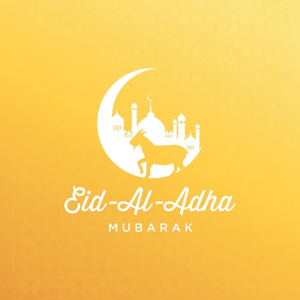 Eid Al Adha illustration vector graphic of good for islamic day, eid mubarak, eid fitr, greeting card, background. Eps 10