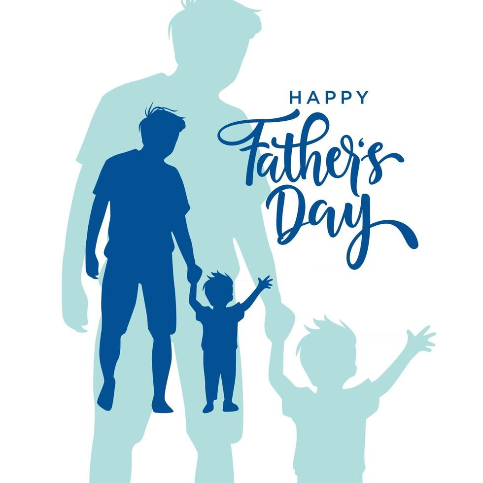 gráfico de vector de ilustración de feliz día del padre bueno para tarjeta de felicitación, venta, tipografía, fondo. dia del padre