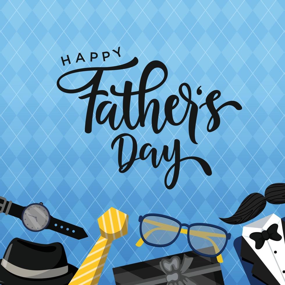 Happy Father's Day illustration vector graphic of good for greeting card, sale, typography, Background. Fathers day holiday
