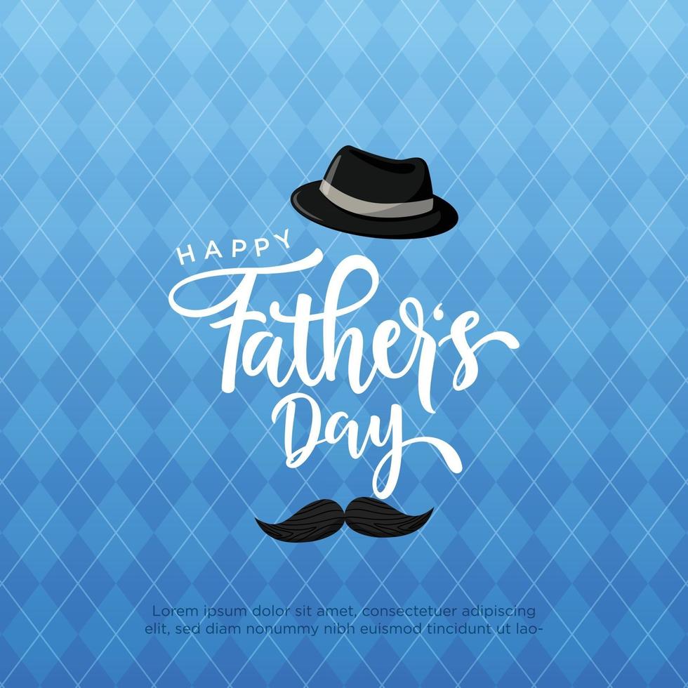 Happy Father's Day illustration vector graphic of good for greeting card, sale, typography, Background. Fathers day holiday