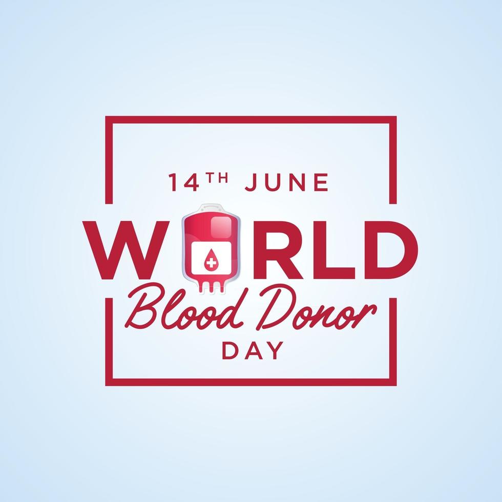 World Blood Donor Day illustration vector graphic of perfect for greeting card, background, invitation, madicine, web, icon, simple wallpaper, ornament