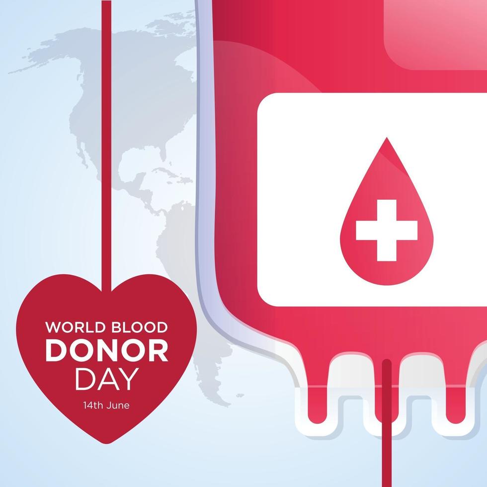 World Blood Donor Day illustration vector graphic of perfect for greeting card, background, invitation, madicine, web, icon, simple wallpaper, ornament
