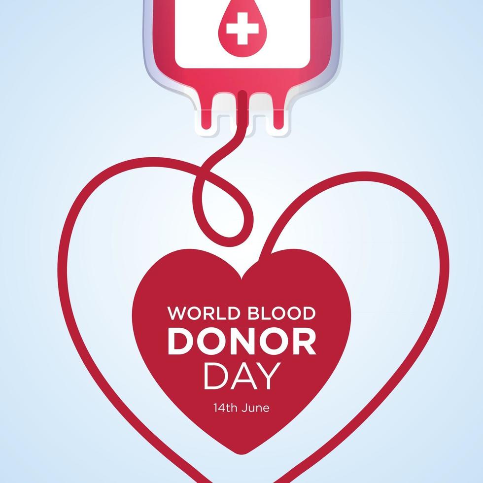 World Blood Donor Day illustration vector graphic of perfect for greeting card, background, invitation, madicine, web, icon, simple wallpaper, ornament