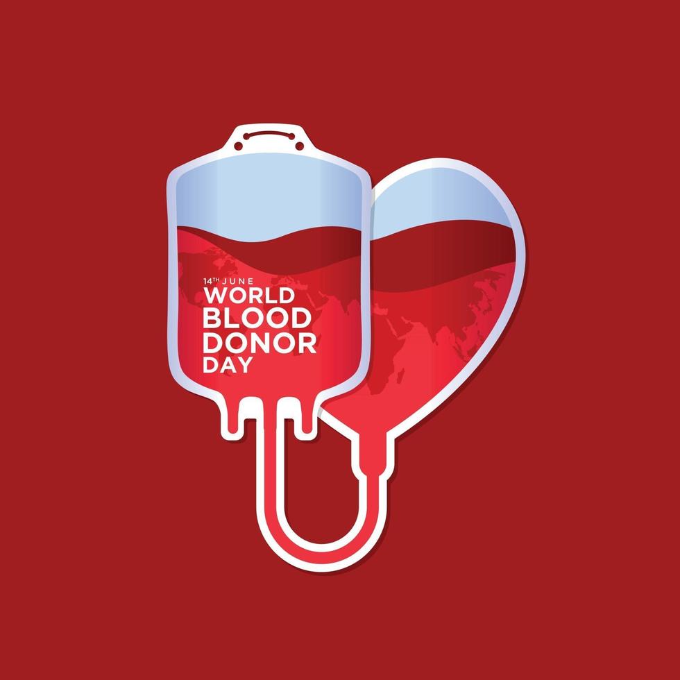 World Blood Donor Day illustration vector graphic of perfect for greeting card, background, invitation, madicine, web, icon, simple wallpaper, ornament