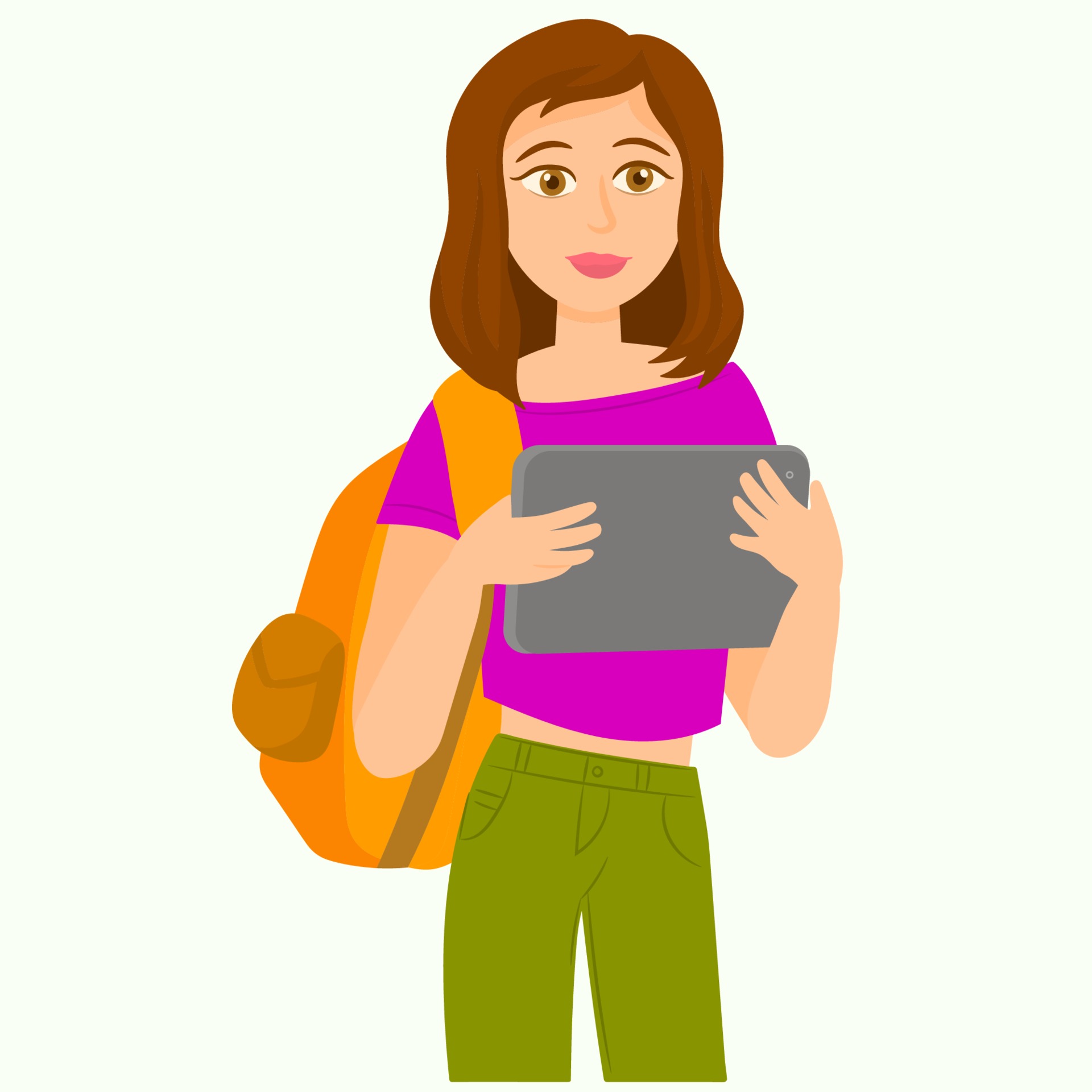 Happy Girl Go Back To School Vector Art At Vecteezy Happy Girl Go Back To School Vector Art At Vecteezy