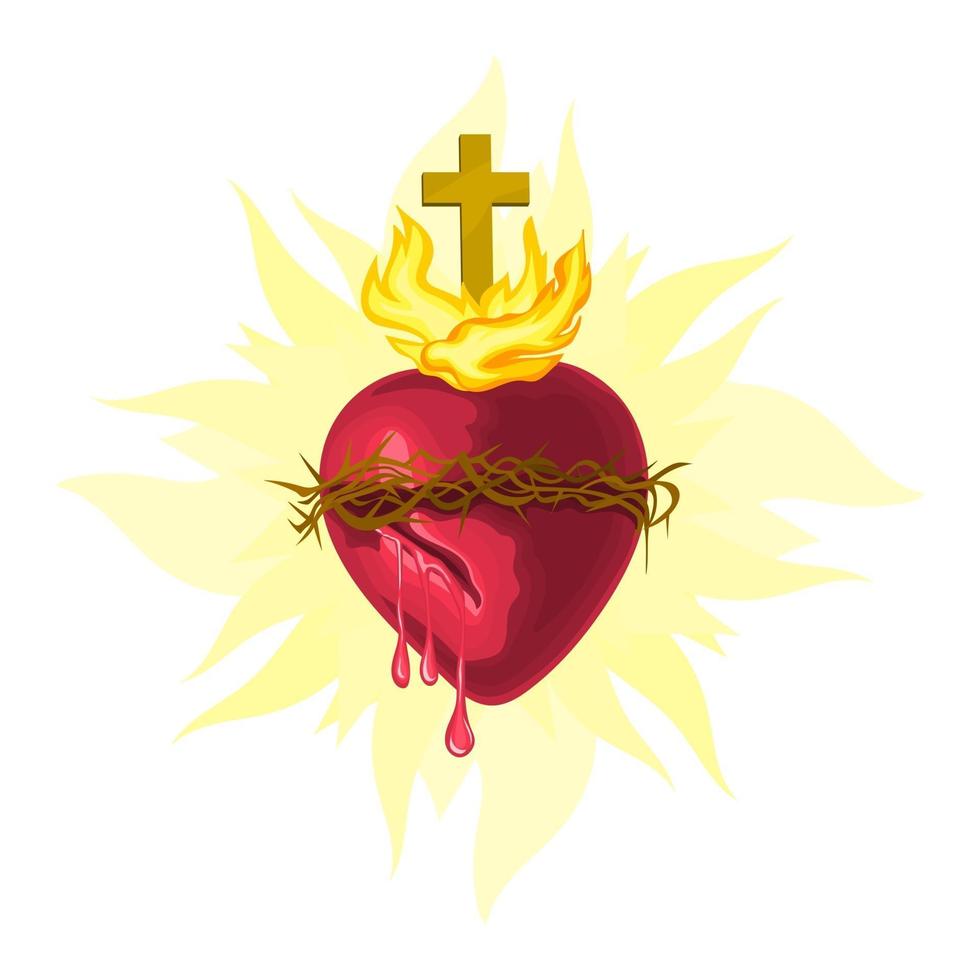 sagrado corazón de jesús, espiritualidad, religión, catolicismo, cristianismo vector