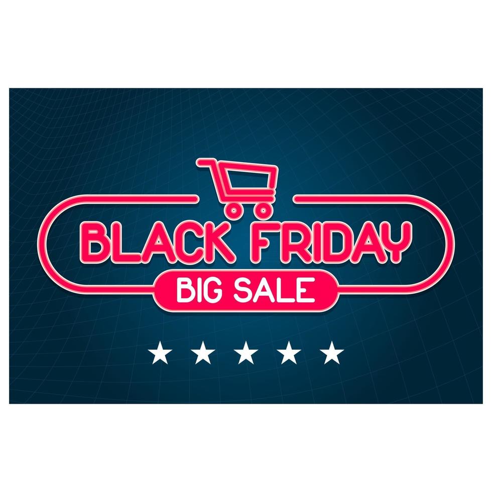Black Friday sale banner illustration vector