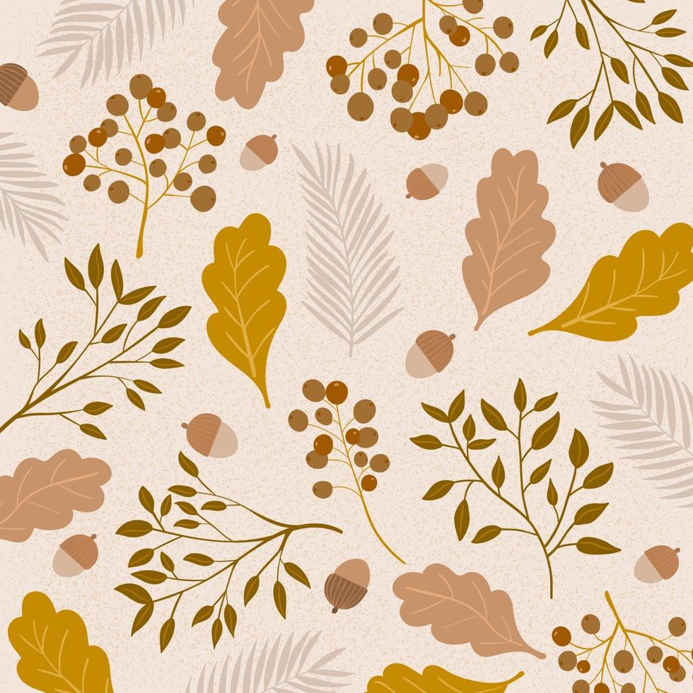 fondo de hojas de otoño vector