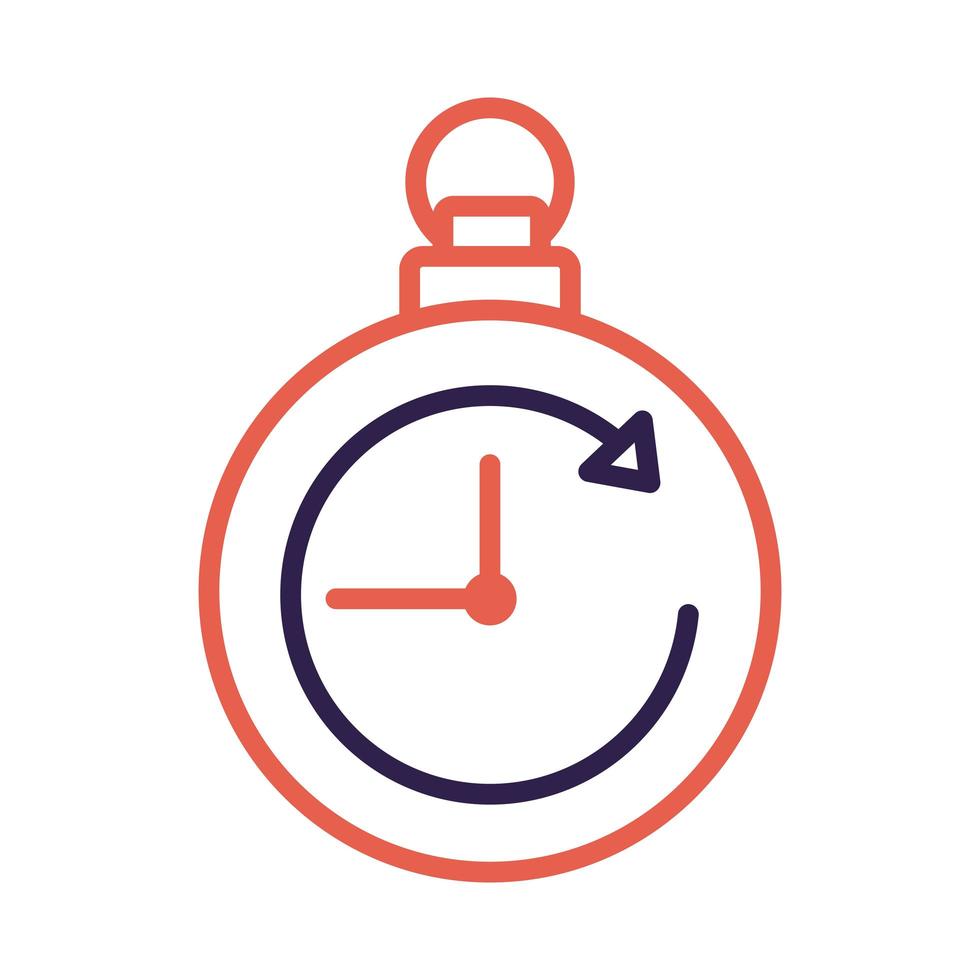 timer chronometer counter line style vector
