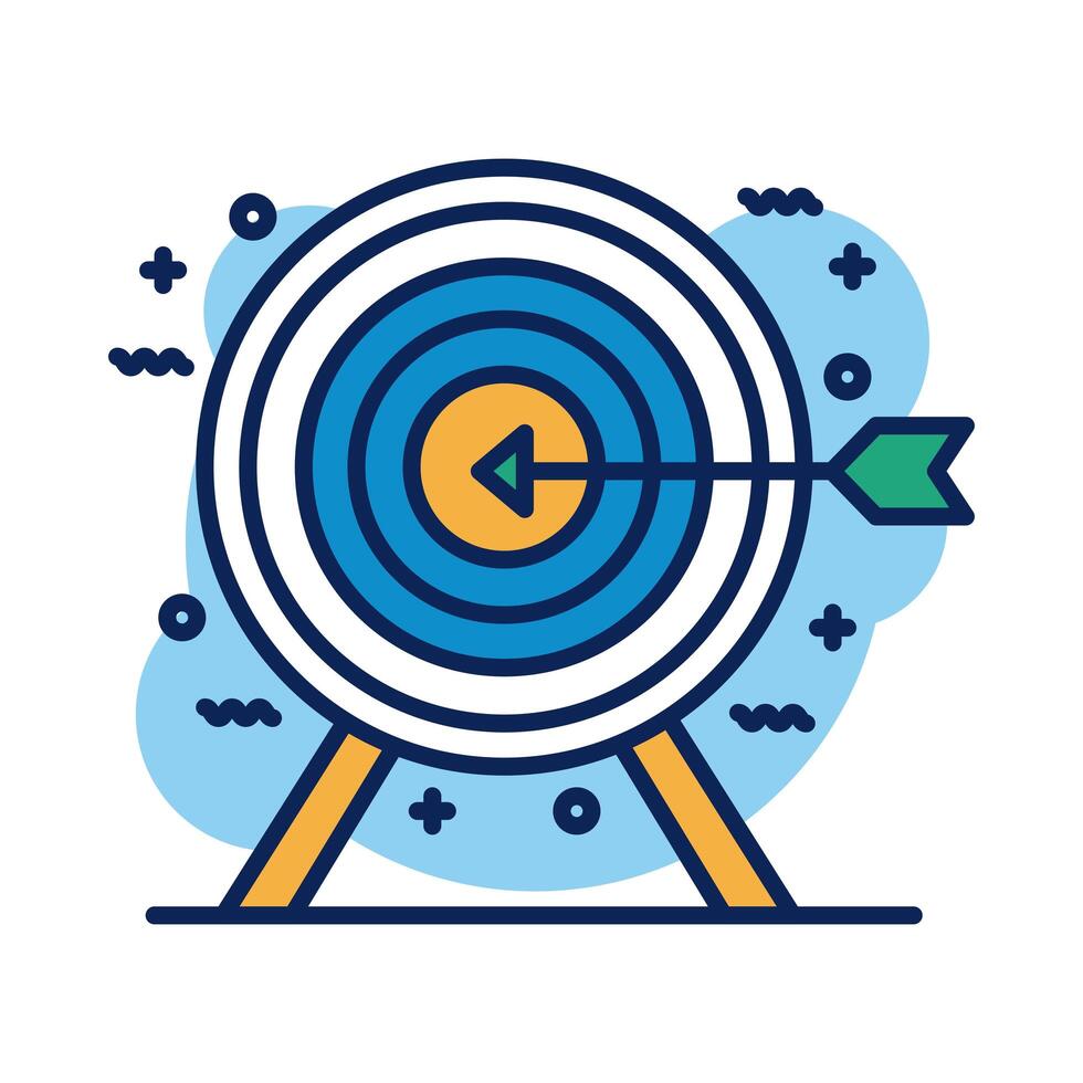 target arrow detail style icon vector