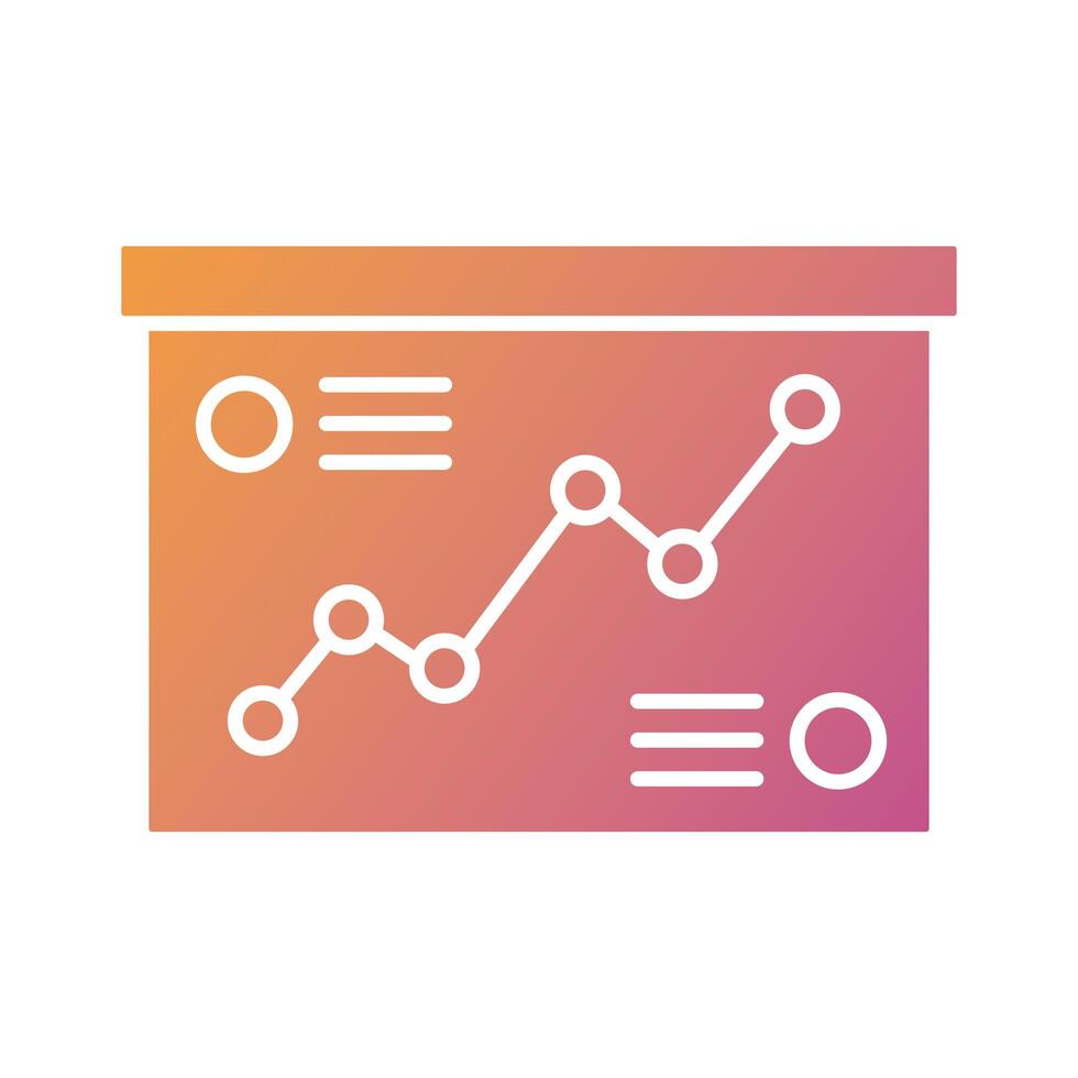 paperboard with statistics silhouette style icon vector