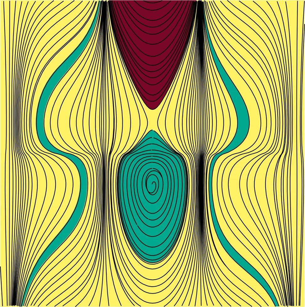 flujo abstracto minimalista curvas y onduladas líneas aerodinámicas textura de fondo de arte vector