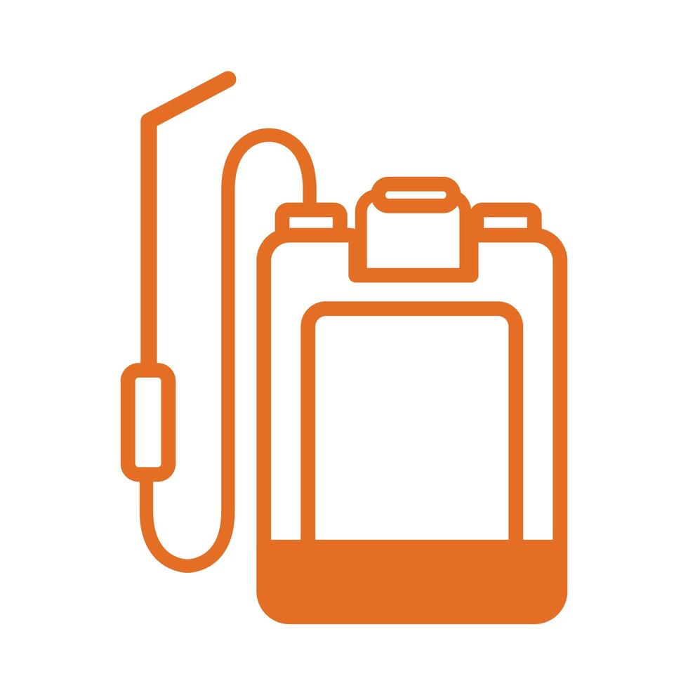 sprayer back line style icon vector