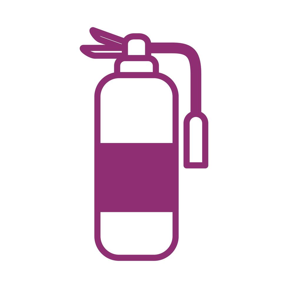 fire extinguisher line style icon vector