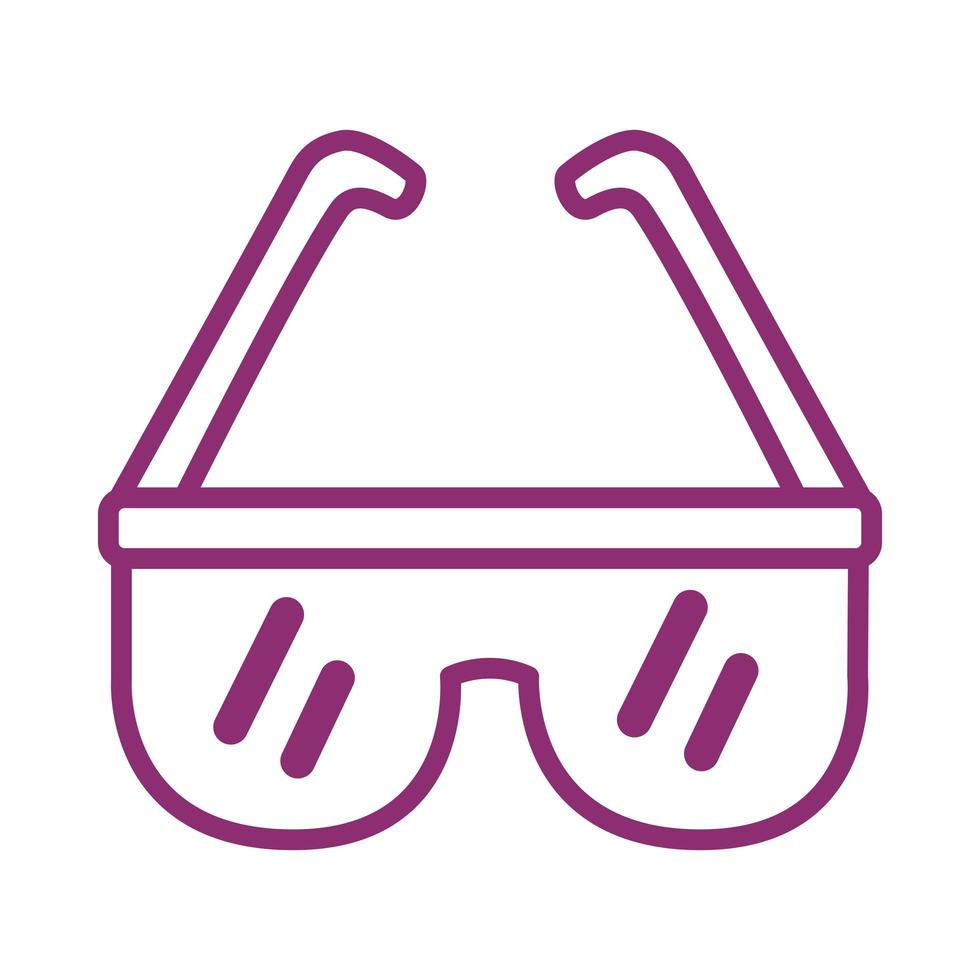 goggles of security toolline style vector