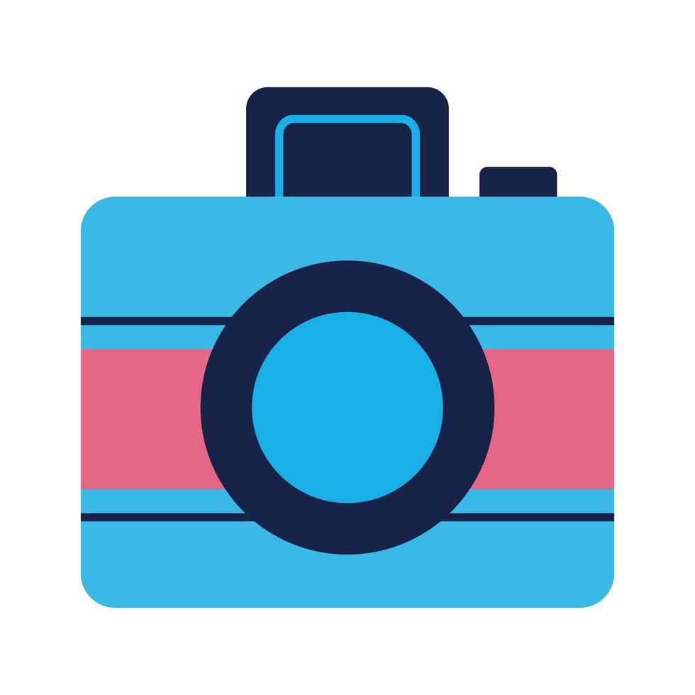 camera photographic flat style icon vector